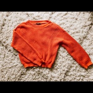 Nasty Gal Knit orange sweater